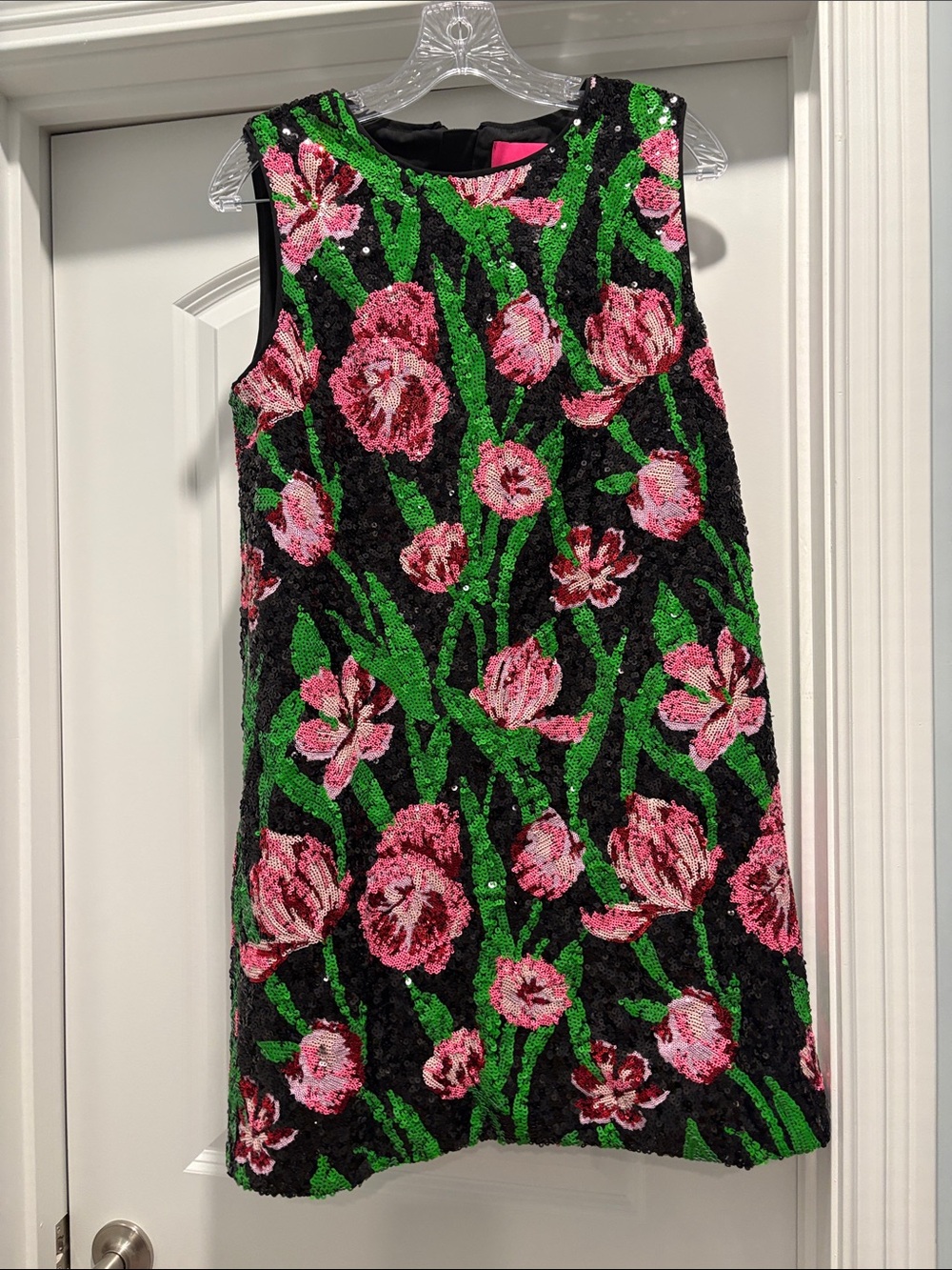 Lilly Pulitzer Sequin Floral Shift Dress